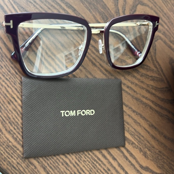 AUTHENTIC Tom Ford Large Square Optical Frame Glasses NWOT - Picture 4 of 8